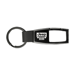 Jeep Grill Premier Carabiner Key Fob in Black Pearl