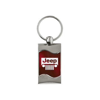 jeep-grill-rectangular-wave-key-fob-burgundy-27191-classic-auto-store-online