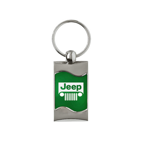 jeep-grill-rectangular-wave-key-fob-green-27192-classic-auto-store-online