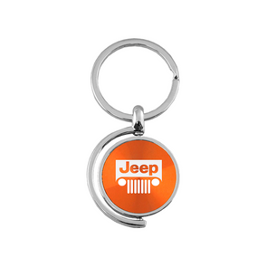 Jeep Grill Spinner Key Fob in Orange