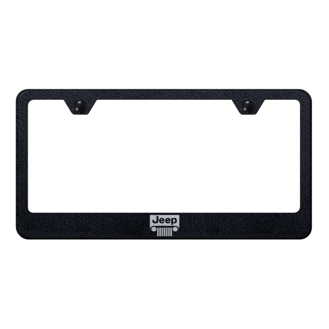 jeep-grill-stainless-steel-frame-laser-etched-rugged-black-40826-classic-auto-store-online