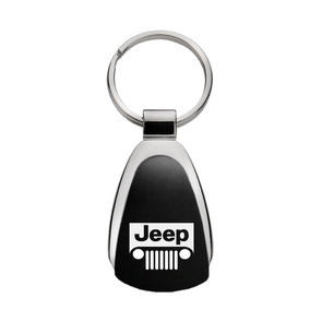 Jeep Grill Teardrop Key Fob in Black