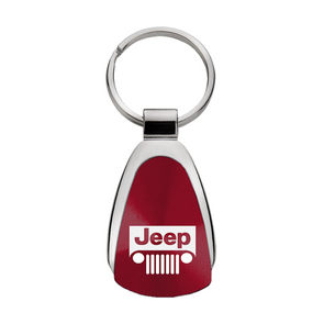 jeep-grill-teardrop-key-fob-burgundy-23695-classic-auto-store-online