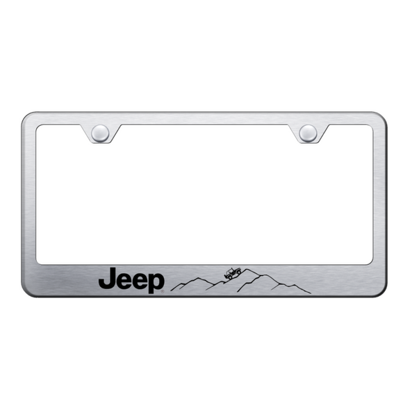 jeep-mountain-stainless-steel-frame-laser-etched-brushed-45000-classic-auto-store-online