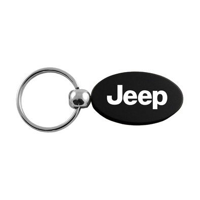 Jeep Oval Key Fob in Black