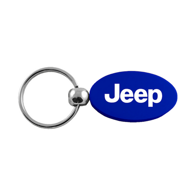 Jeep Oval Key Fob in Blue