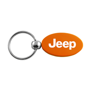 Jeep Oval Key Fob in Orange