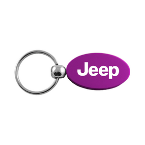 Jeep Oval Key Fob in Purple