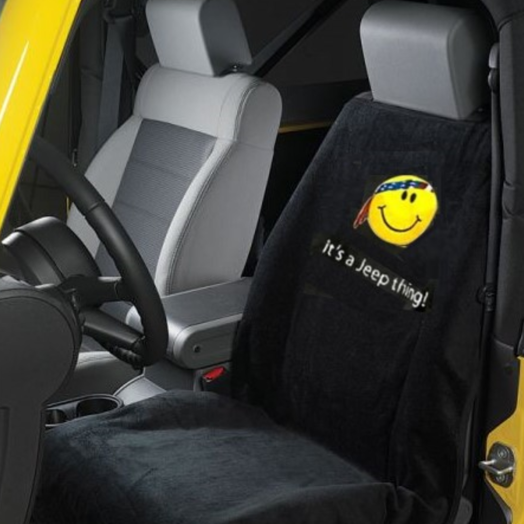 Jeep Smiley Face Seat Towel