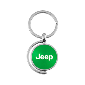 Jeep Spinner Key Fob in Green