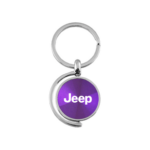 Jeep Spinner Key Fob in Purple