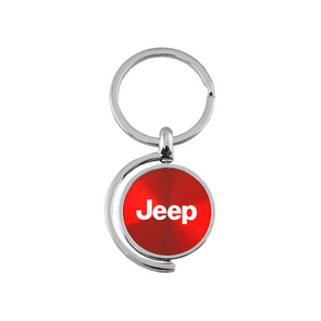 Jeep Spinner Key Fob in Red