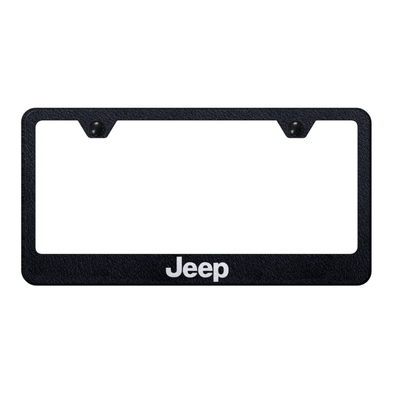 jeep-stainless-steel-frame-laser-etched-rugged-black-40825-classic-auto-store-online