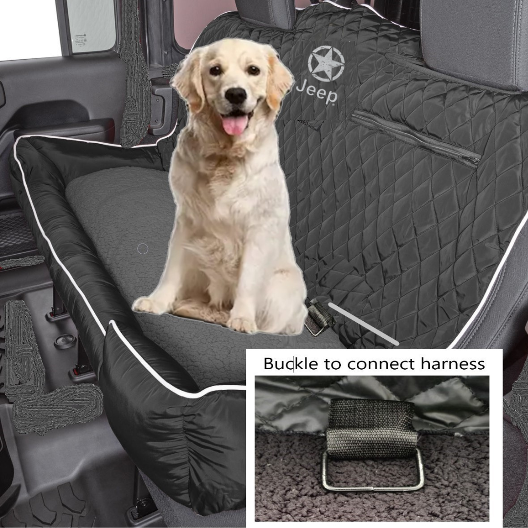 Jeep Star Logo Pet Bed And Seat Cover - Large