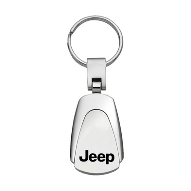 Jeep Teardrop Key Fob in Silver