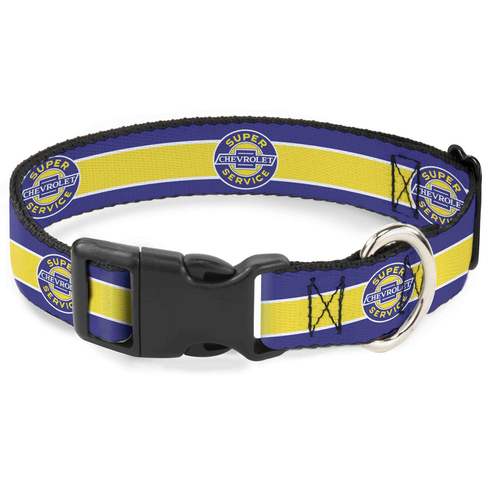 Chevrolet Super Service Blue & Yellow Plastic Clip Collar