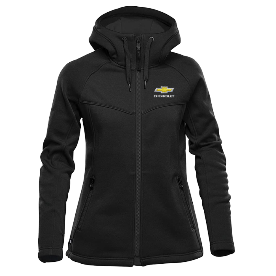 Ladies Chevrolet Bowtie Logan Performance Hoodie Black