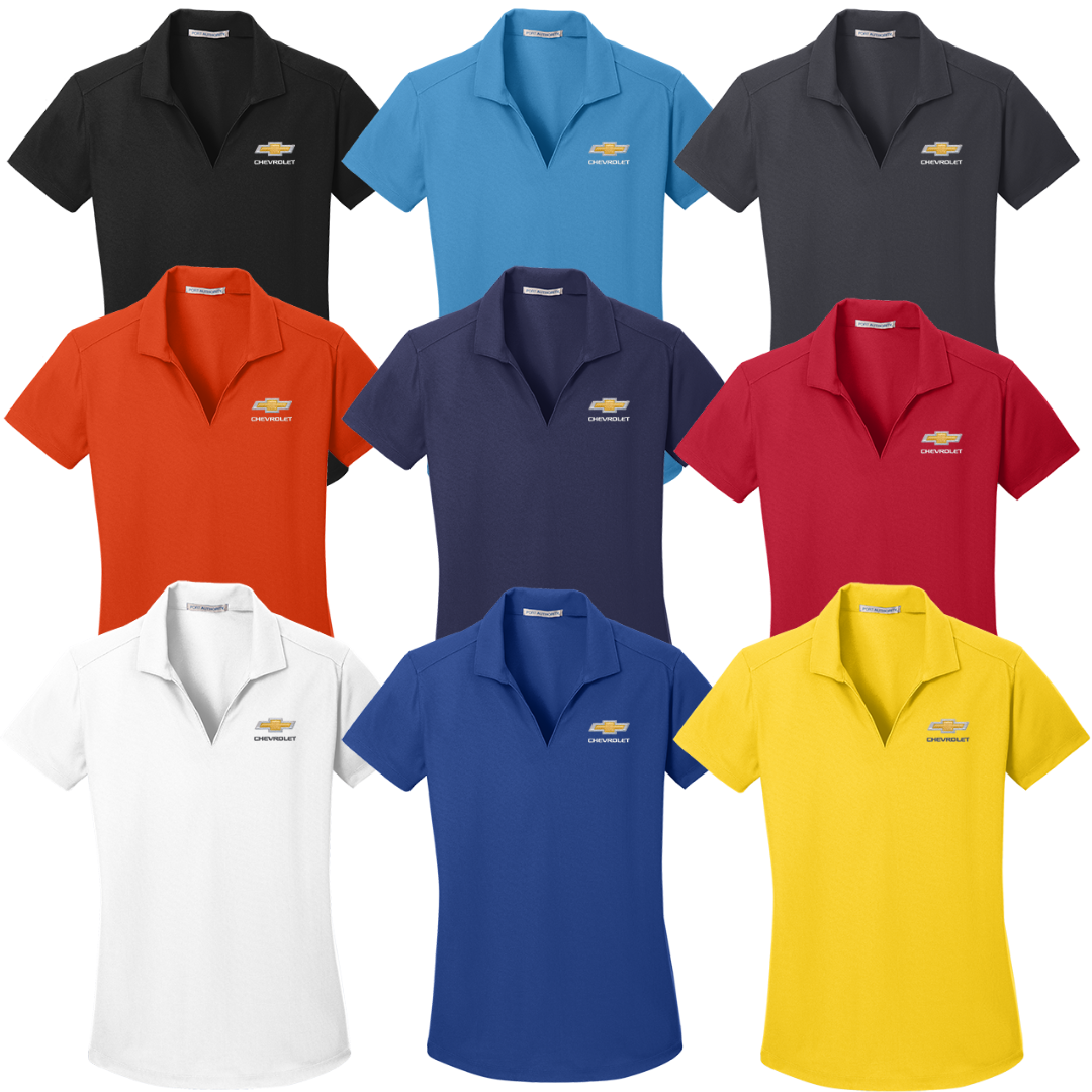 Ladies Chevrolet Gold Bowtie Performance Polo