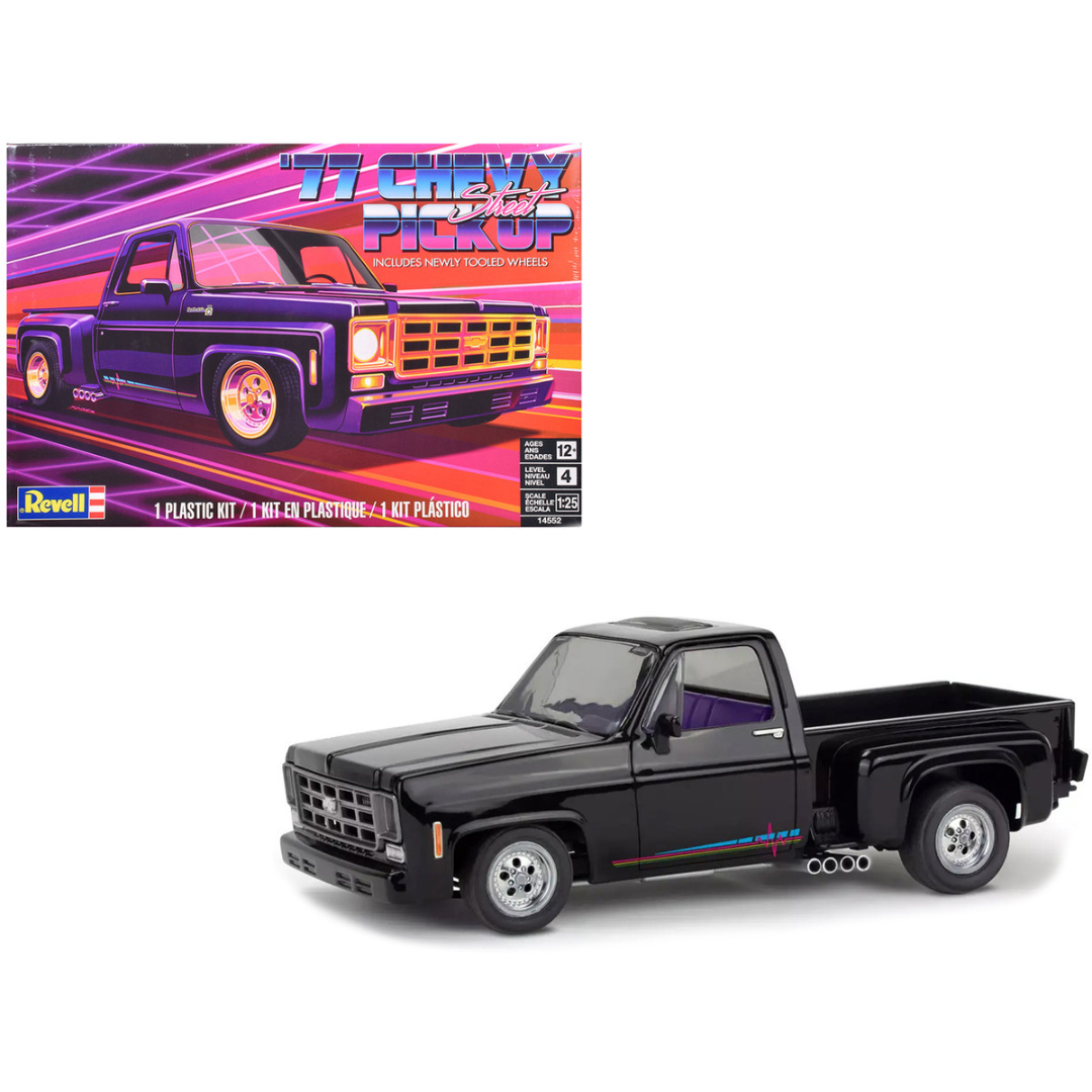 Level 4 Model Kit 1977 Chevrolet Street Pickup Truck 1/25 Scale Model