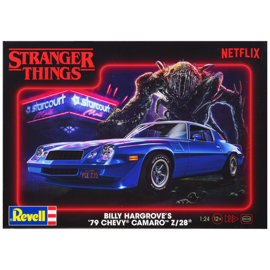 Level 4 Model Kit Billy Hargrove’s 1979 Chevrolet Camaro Z/28 "Stranger Things" (2016-Current) TV Series 1/24 Scale Model