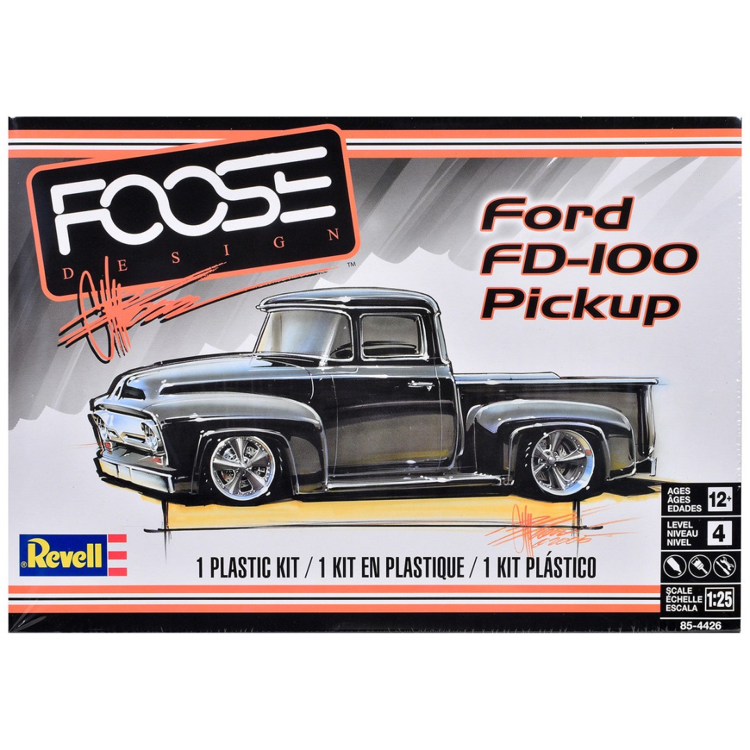 Level 4 Model Kit Ford FD-100 Pickup Truck "Foose" 1/25 Scale Model