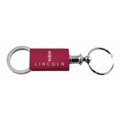 Lincoln Anodized Aluminum Valet Key Fob - Burgundy