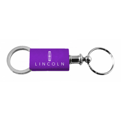 Lincoln Anodized Aluminum Valet Key Fob - Purple