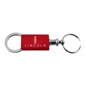 Lincoln Anodized Aluminum Valet Key Fob - Red