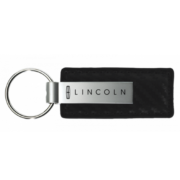 lincoln-carbon-fiber-leather-key-fob-in-black-40144-classic-auto-store-online