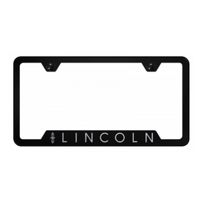 Lincoln Cut-Out Frame - Laser Etched Black