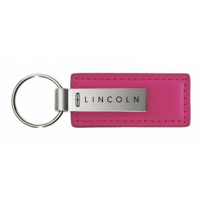 Lincoln Leather Key Fob in Pink