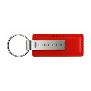 Lincoln Leather Key Fob in Red