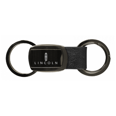 Lincoln Leather Tri-Ring Key Fob in Gun Metal