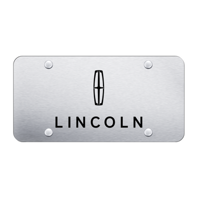 Lincoln License Plate - Laser Etched Brushed