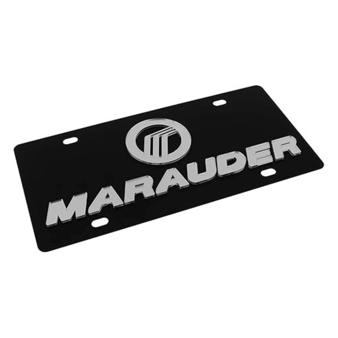 Lincoln Mercury Marauder Carbon Steel License Plate