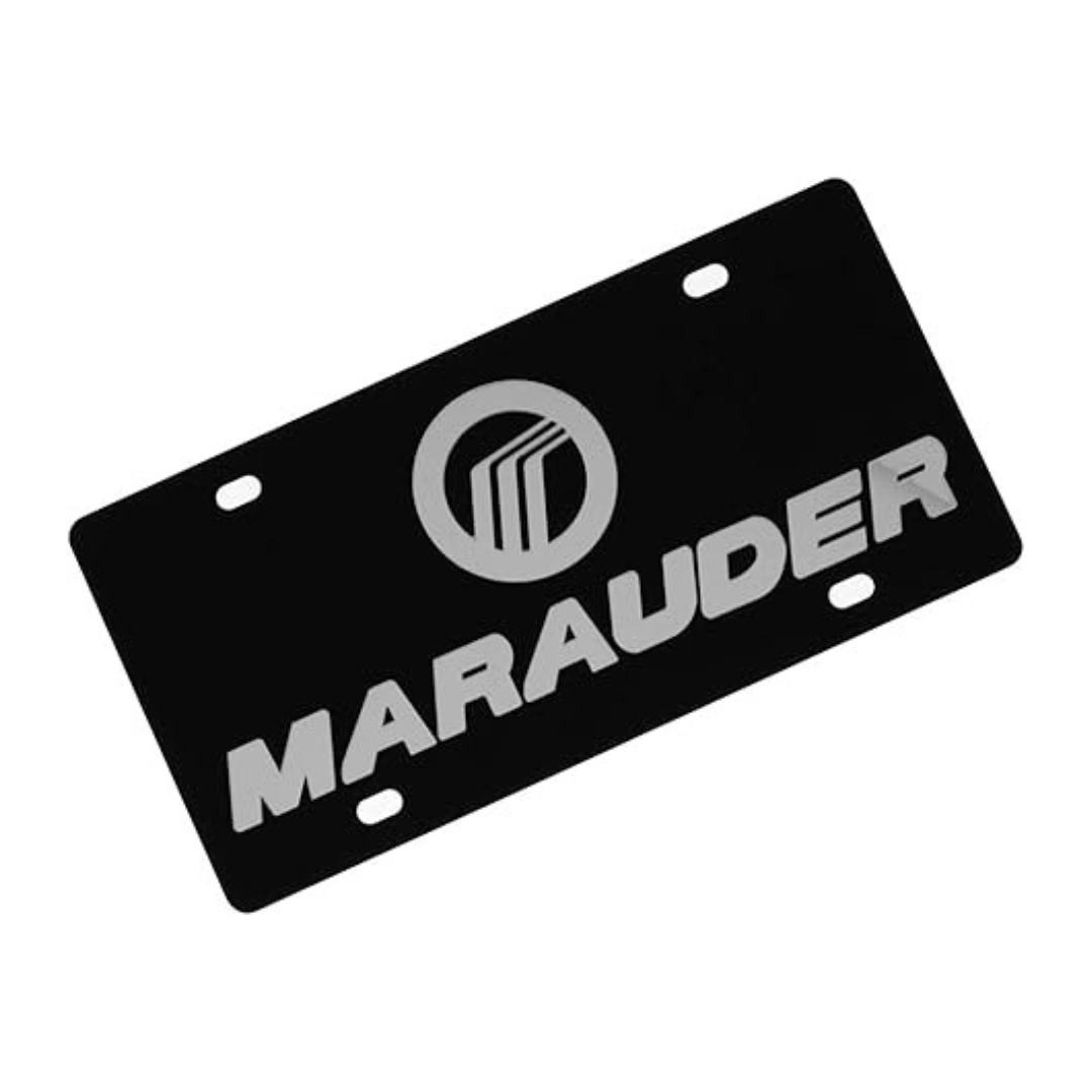 Lincoln Mercury Marauder Carbon Steel License Plate
