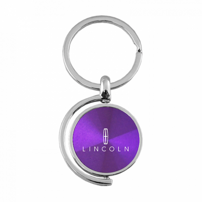 Lincoln Spinner Key Fob in Purple