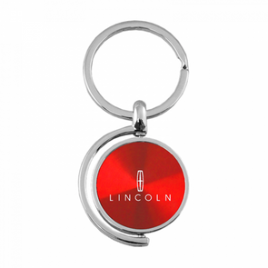 Lincoln Spinner Key Fob in Red