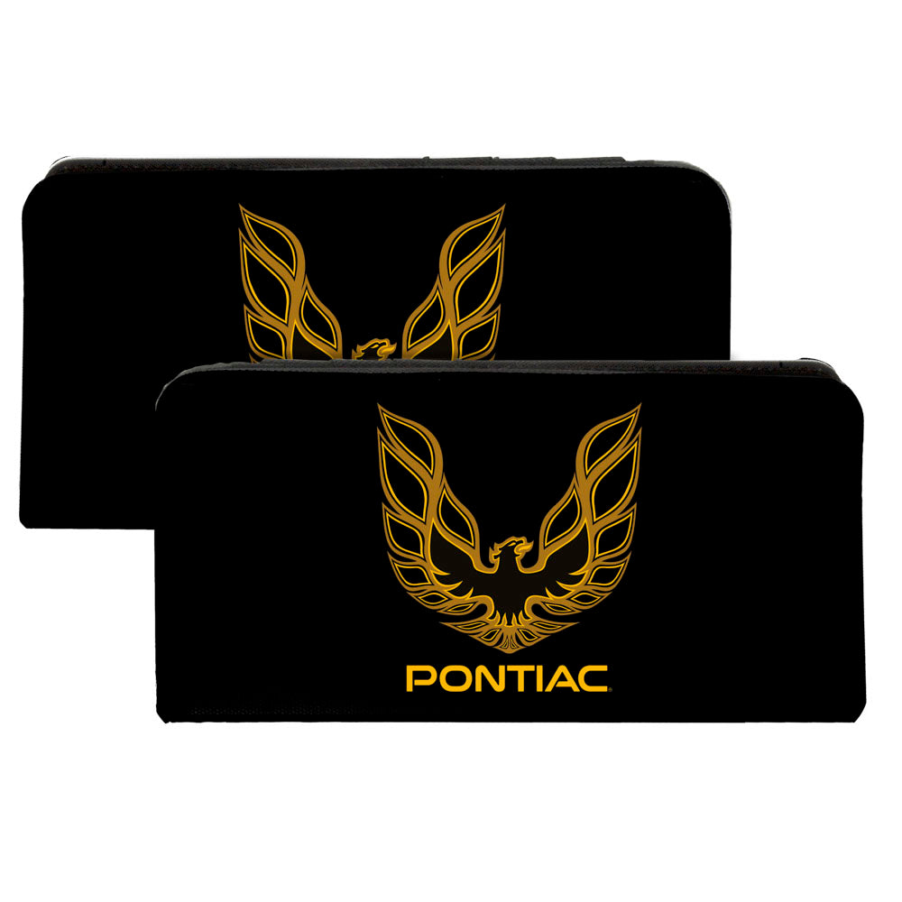 Pontiac Firebird Logo Black & Gold Canvas Snap Wallet