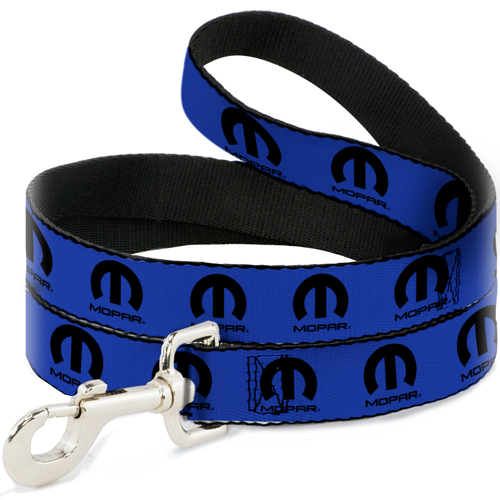 Mopar Logo Blue & Black Dog Leash