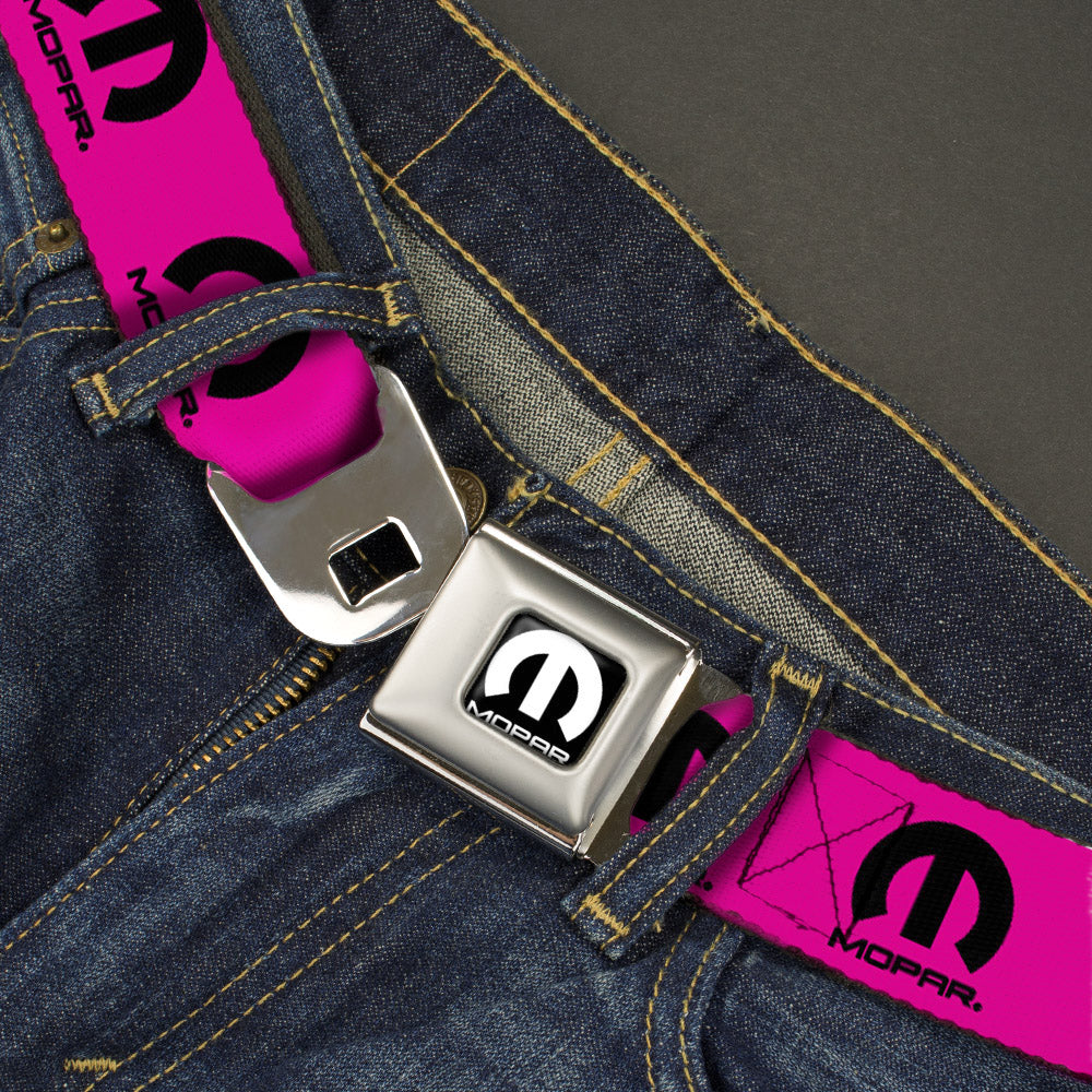 Mopar Logo Hot Pink Seatbelt Belt