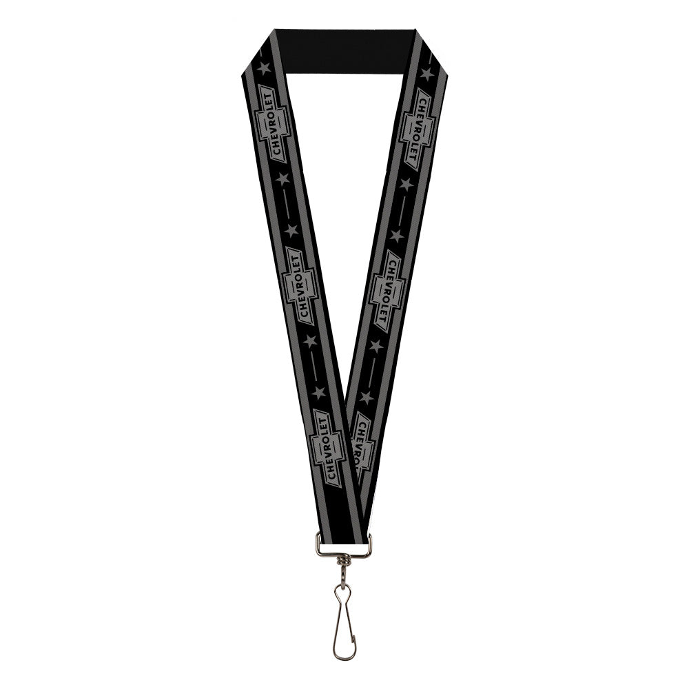 Vintage Chevrolet 1934 Bowtie Logo Stars & Stripes Lanyard - 1.0"