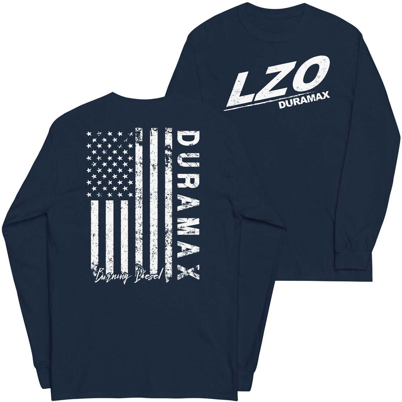 LZO 3.0 Duramax Long Sleeve Shirt With American Flag Design