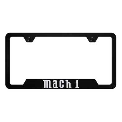 Mach 1 Cut-Out Frame - Laser Etched Black