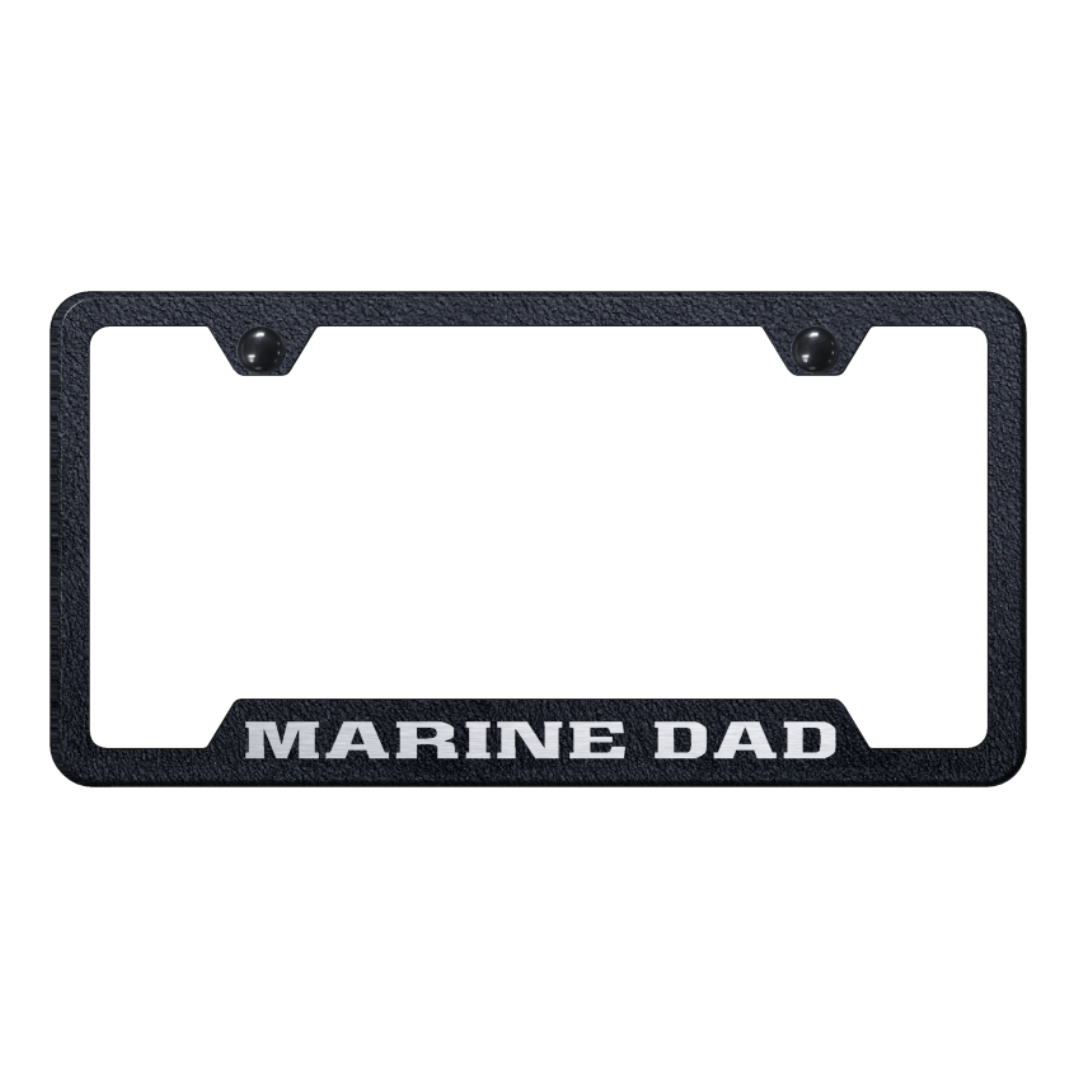 marine-dad-cut-out-frame-laser-etched-rugged-black-40710-classic-auto-store-online