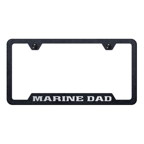 marine-dad-cut-out-frame-laser-etched-rugged-black-40710-classic-auto-store-online