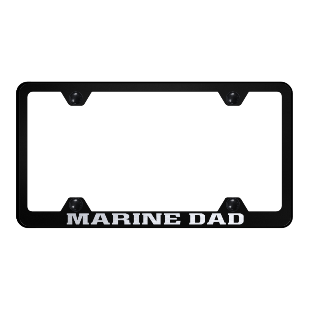 marine-dad-steel-wide-body-frame-laser-etched-black-40716-classic-auto-store-online