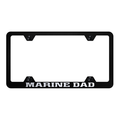 Marine Dad Steel Wide Body Frame - Laser Etched Black