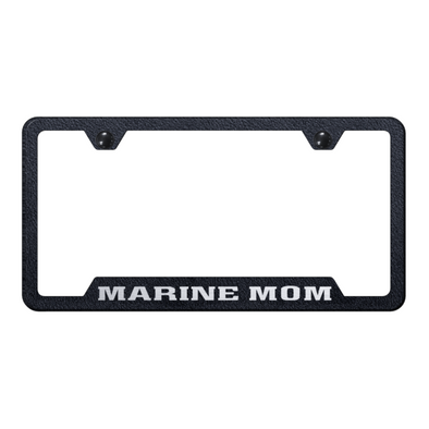 marine-mom-cut-out-frame-laser-etched-rugged-black-40692-classic-auto-store-online