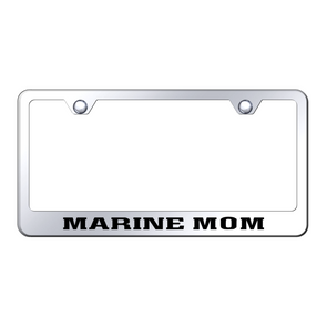 Marine Mom Stainless Steel Frame - Laser Etched Mirrored